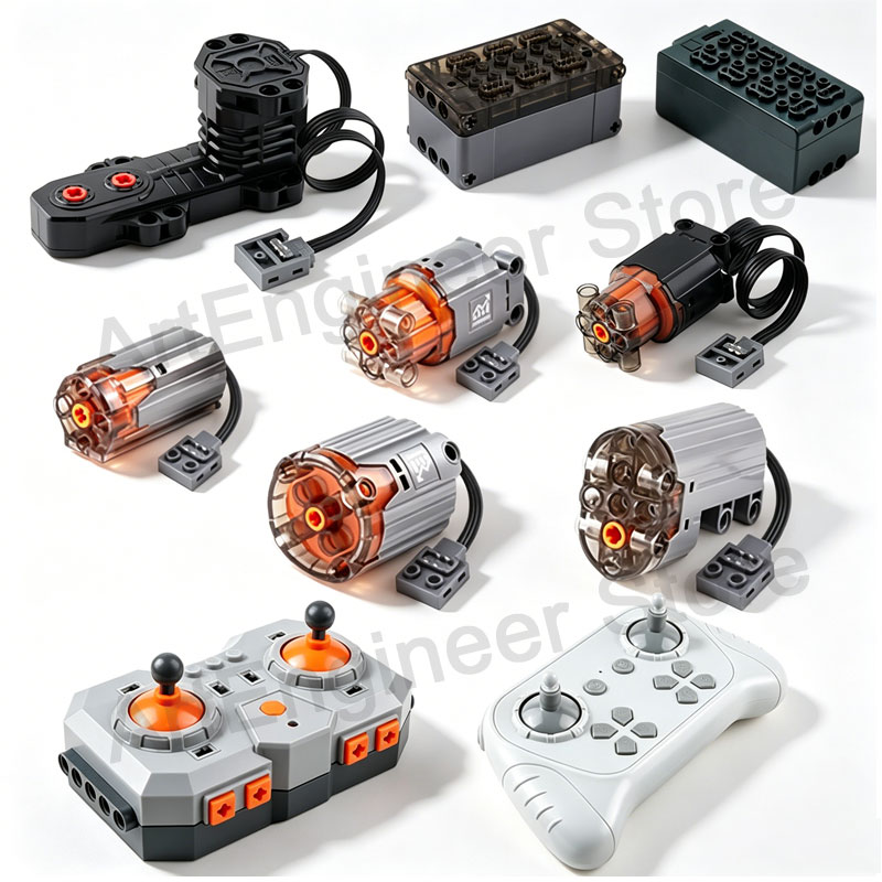 Power Tools Lego - 강화된 88002 80003 80004 하이테크 부품