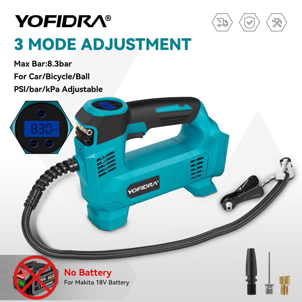 Power Tools Pneumatic - YOFIDRA 830Kpa 무선 전동 에어 펌프