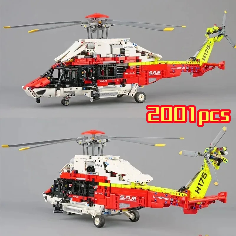 Power Tools Lego - 2001PCS 기술 구조 헬리콥터 빌딩 블록