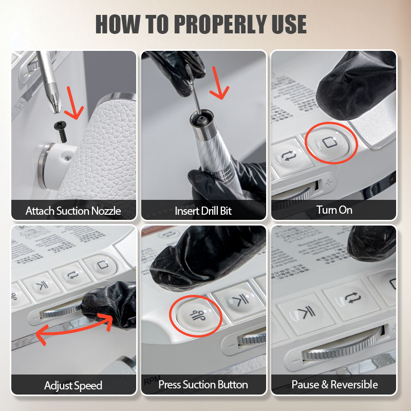 240W 강력한 흡입력 네일 먼지 추출기 35000RP - Vacuum Cleaner Power Tools 리뷰 및 가격