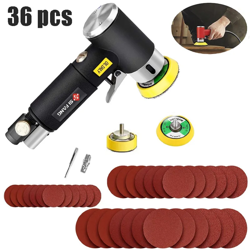 36pcs 오빗 에어 샌더 미니 공압식 1/2/3인치  - Power Tools Pneumatic 리뷰 및 가격