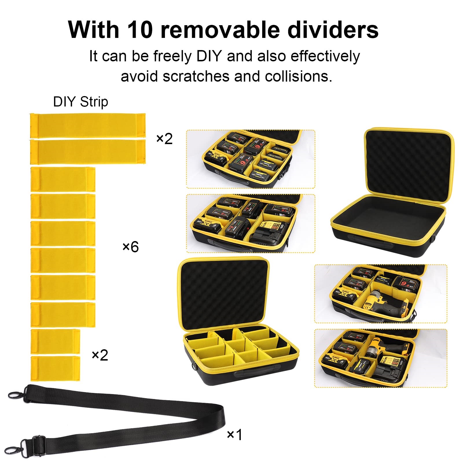 Waitley 휴대용 전동 공구 배터리 보관 케이스 D - Power Tools Store 리뷰 및 가격