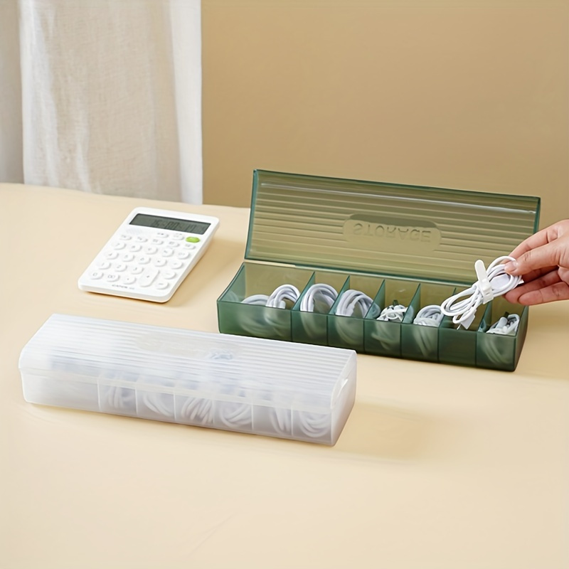 1pc 데이터 케이블 보관 상자 플라스틱 휴대 전화 충 - Power Tools Storage 리뷰 및 가격