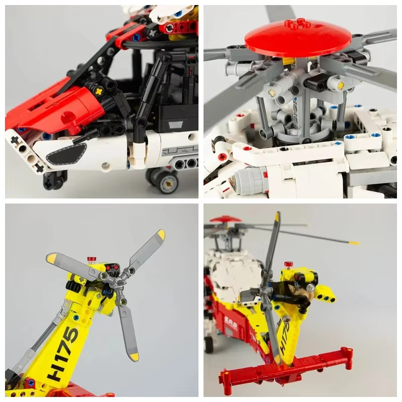 2001PCS 기술 구조 헬리콥터 빌딩 블록 에어버스  - Power Tools Lego 리뷰 및 가격